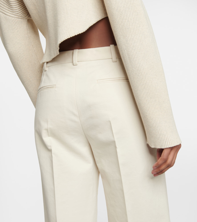 The Row Banew Cotton And Wool Wide-leg Pants In Multicoloured