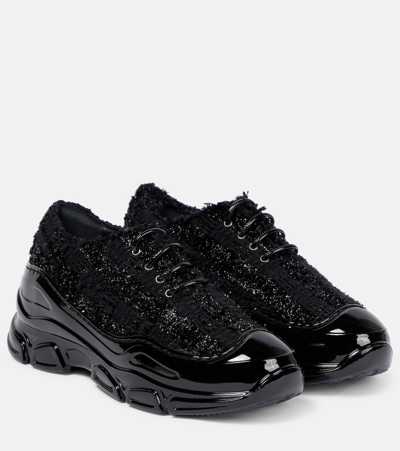 Shop Simone Rocha Embellished Low-top Sneakers In Black