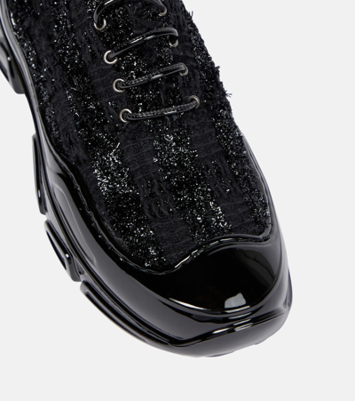 Shop Simone Rocha Embellished Low-top Sneakers In Black