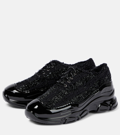 Shop Simone Rocha Embellished Low-top Sneakers In Black