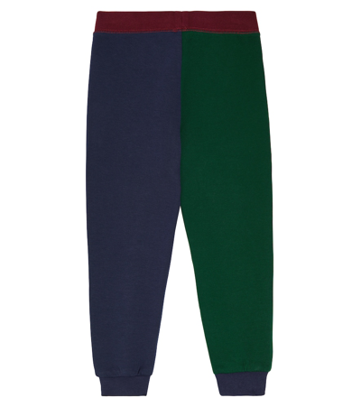 Shop Polo Ralph Lauren Colorblock Cotton-blend Jersey Sweatpants In Multicoloured