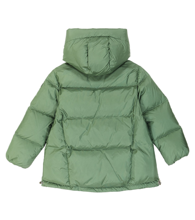 Shop Il Gufo Quilted Down Jacket In Green