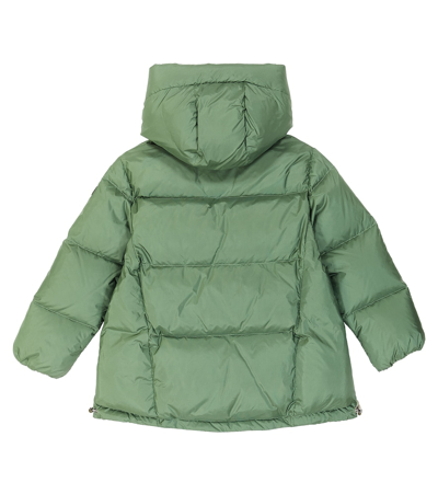 Il Gufo Quilted Down Jacket In Green