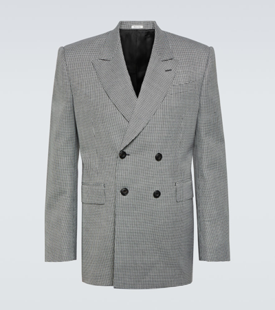 Shop Alexander Mcqueen Houndstooth Wool Suit Jacket In Multicoloured
