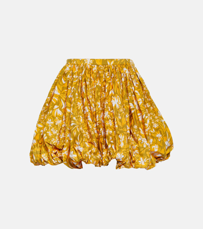 Shop Jil Sander Floral Miniskirt In Multicoloured