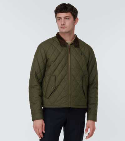 Shop Polo Ralph Lauren Quilted Jacket In Green