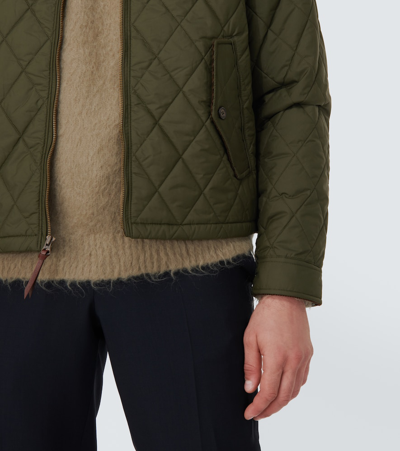 Shop Polo Ralph Lauren Quilted Jacket In Green