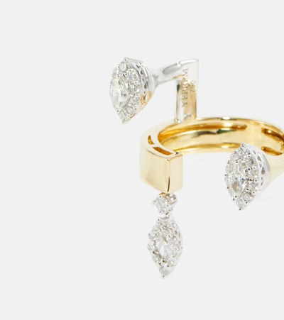Shop Yeprem 18k Gold Ring With Diamonds