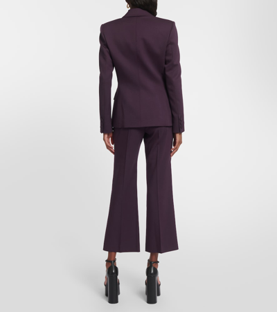 Shop Altuzarra Indiana Double-breasted Wool Blazer In Purple