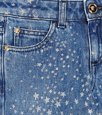 Versace Bedruckte Jeans In Blue