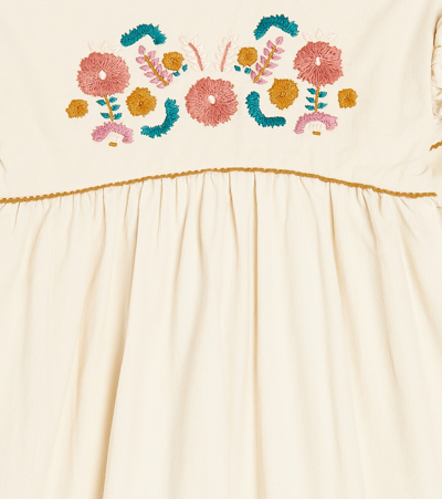 Louise Misha Besticktes Kleid Illia Aus Cord In Neutrals