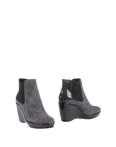 Shop Hogan Ankle Boot In Grey