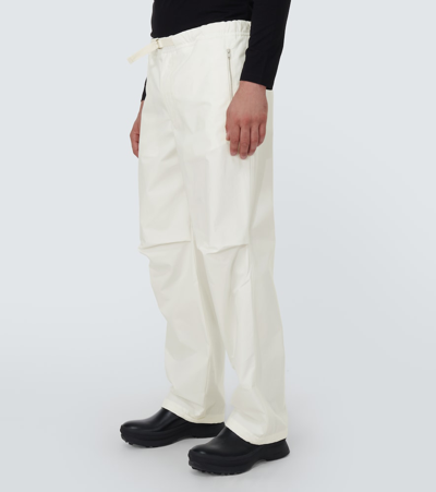 Jil Sander Cargo Trousers Adjustable Belt In White