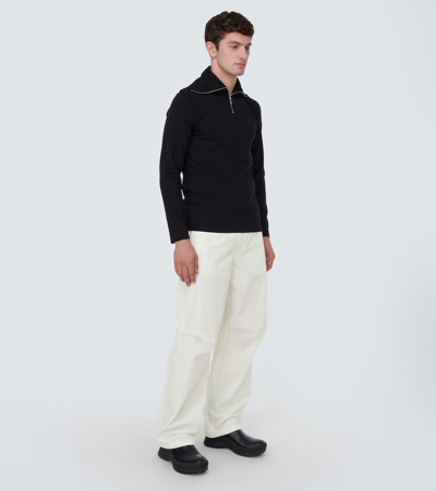 Jil Sander Cargo Trousers Adjustable Belt In White