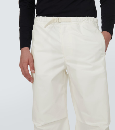 Jil Sander Cargo Trousers Adjustable Belt In White