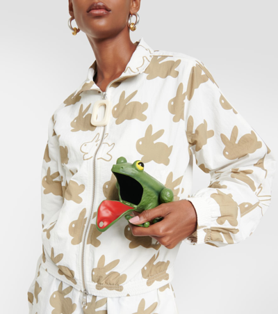 Jw Anderson Frog Clutch Bag In Green