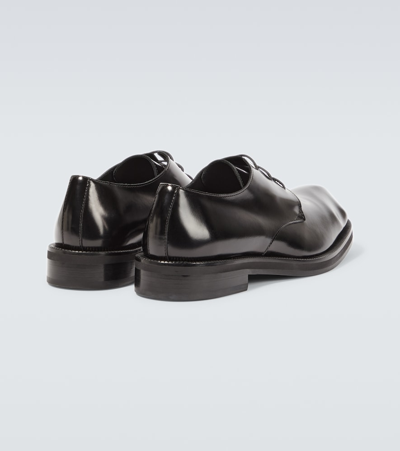 Shop Acne Studios Leather Derby Shoes In Black