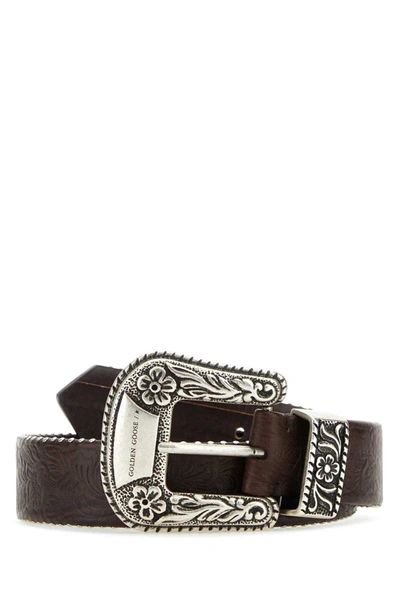 Shop Golden Goose Belt In Brown