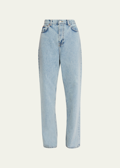 Shop Wardrobe.nyc Low Rise Wide-leg Jeans In Blue