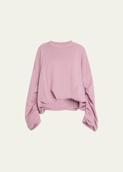 Shop Dries Van Noten Hannett Voluminous Sweater In Pink