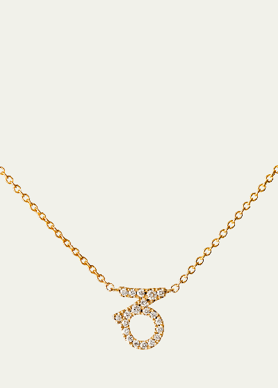 Shop Engelbert Star Sign Necklace, Capricorn, In Yellow Gold And White Diamonds