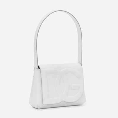 Shop Dolce & Gabbana Dg Logo Bag Shoulder Bag In White