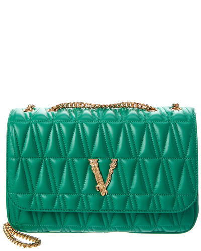 Versace Virtus Quilted Mini Bag - Blue