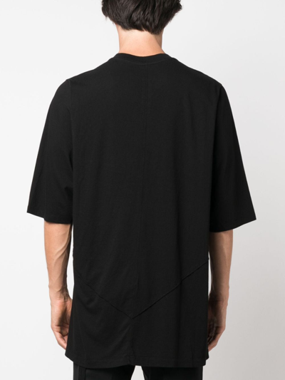 Shop Rick Owens Drkshdw Jumbo Patchwork Organic Cotton T-shirt In Black