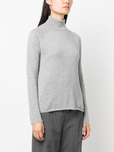 Shop Ermanno Scervino Roll-neck Cashmere Jumper In Grey