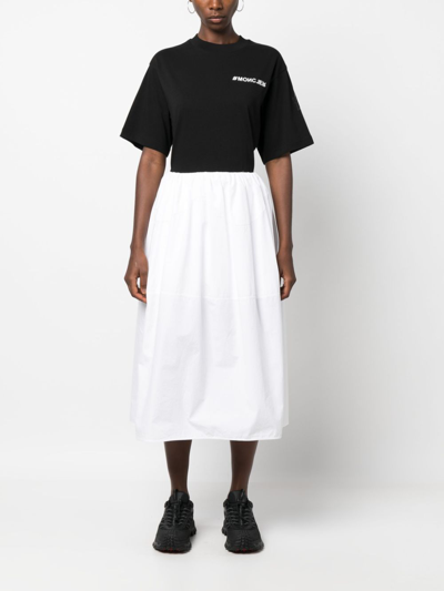 Moncler Grenoble Embossed Logo Cotton Jersey T-shirt In Black