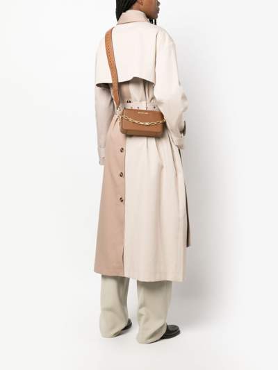 Michael Michael Kors Small Logo-lettering Camera Bag In Brown