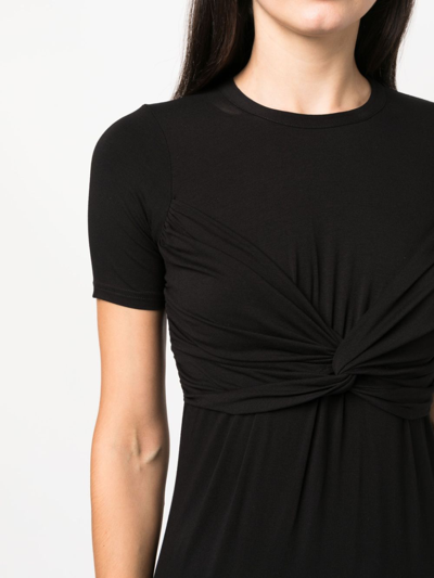 Zadig & Voltaire Mara Draped Dress In Black