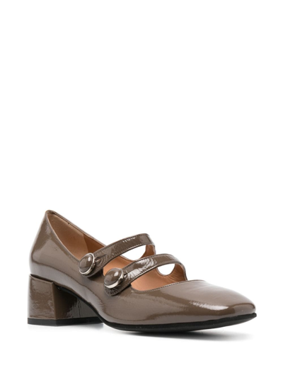 Roberto Festa Helena Pumps In Taupe Leather In Brown