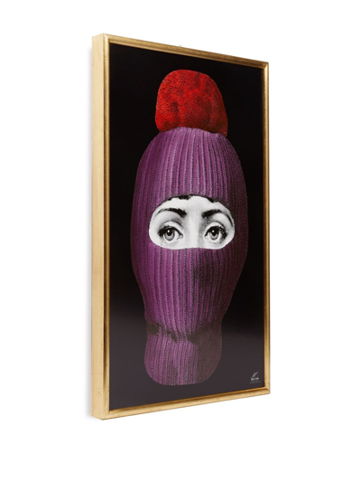 Shop Fornasetti Lux Gstaad Wooden Panel In Purple