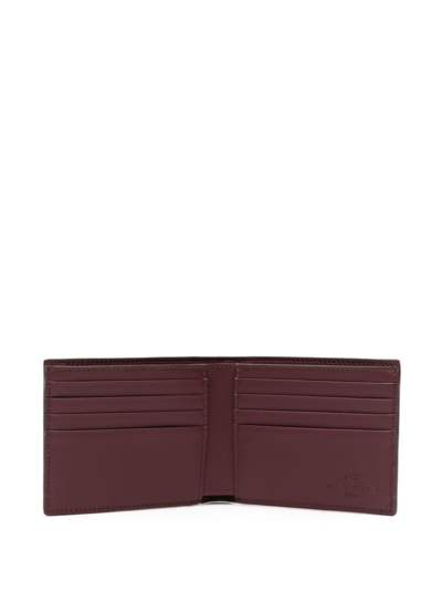 Shop Etro Pegaso Paisley-pattern Wallet In Red