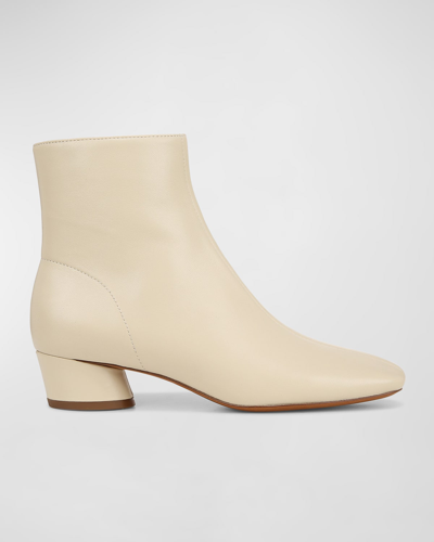 Shop Vince Ravenna Leather Ankle Boots In Moonlight