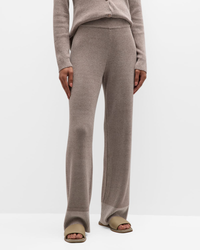 Shop Barefoot Dreams Cozychic Ultra Light Ribbed Lounge Pants In Beach Rock