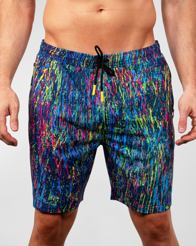 Shop Maceoo Men's Lion Swim Shorts In Fluo Black