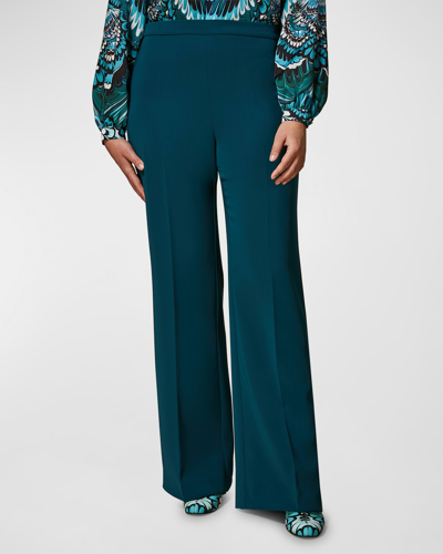 Shop Marina Rinaldi Plus Size Rodi High-rise Straight-leg Pants In Dark Green