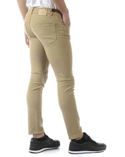 Shop Daniele Alessandrini Jeans Trouser In Beige