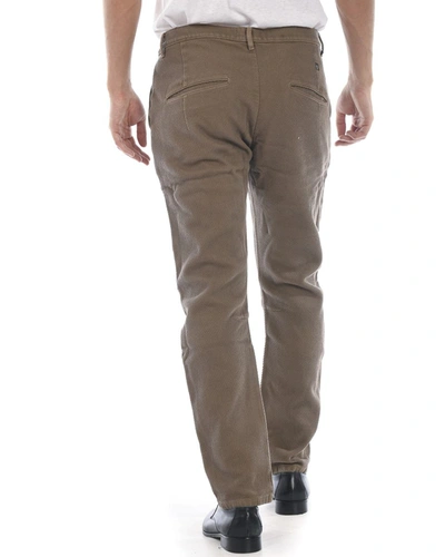 Shop Daniele Alessandrini Jeans Trouser In Beige