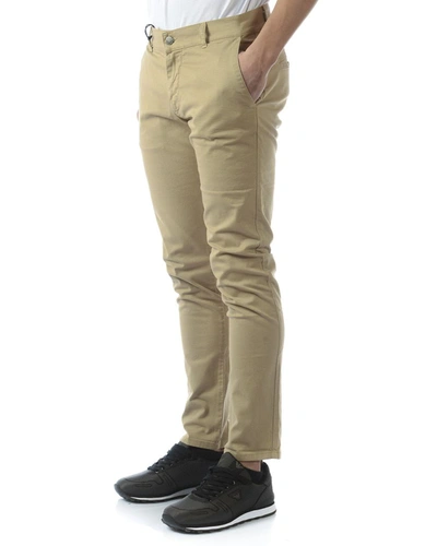 Shop Daniele Alessandrini Jeans Trouser In Beige