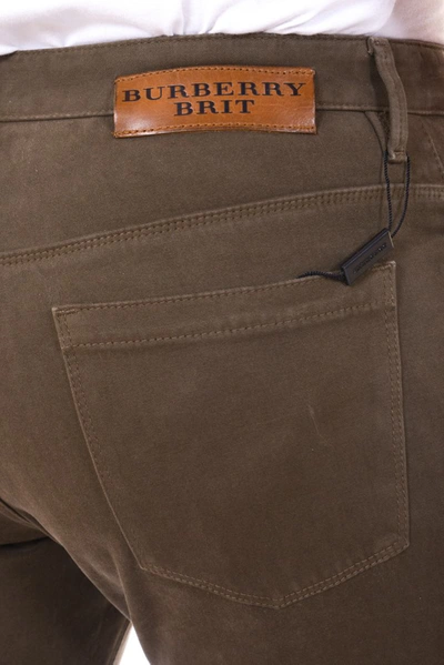 Shop Burberry Jeans Trouser In Brown