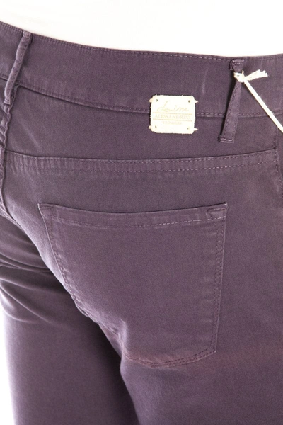 Shop Daniele Alessandrini Jeans Trouser In Violet