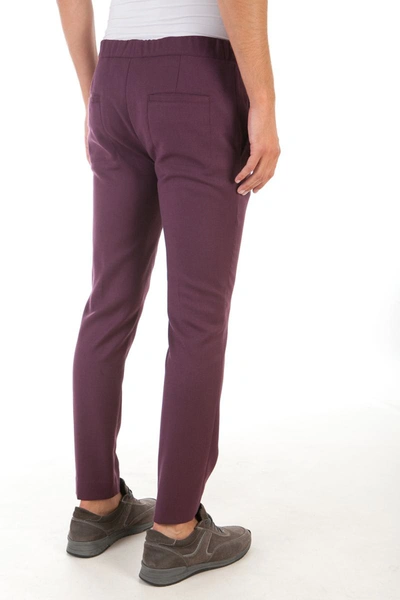 Shop Daniele Alessandrini Jeans Trouser In Wine