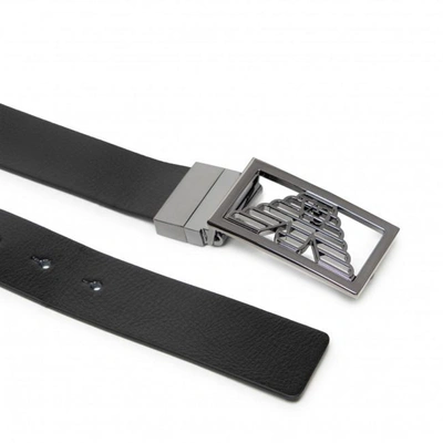 Shop Emporio Armani Belt In Black