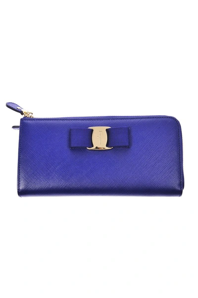 Shop Ferragamo Salvatore  Wallet In Blue