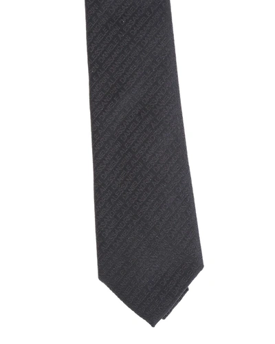 Shop Daniele Alessandrini Tie Stripes In Black