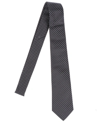 Shop Daniele Alessandrini Tie Stripes In Black