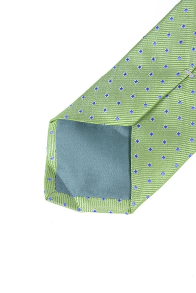 Shop Daniele Alessandrini Tie Stripes In Green